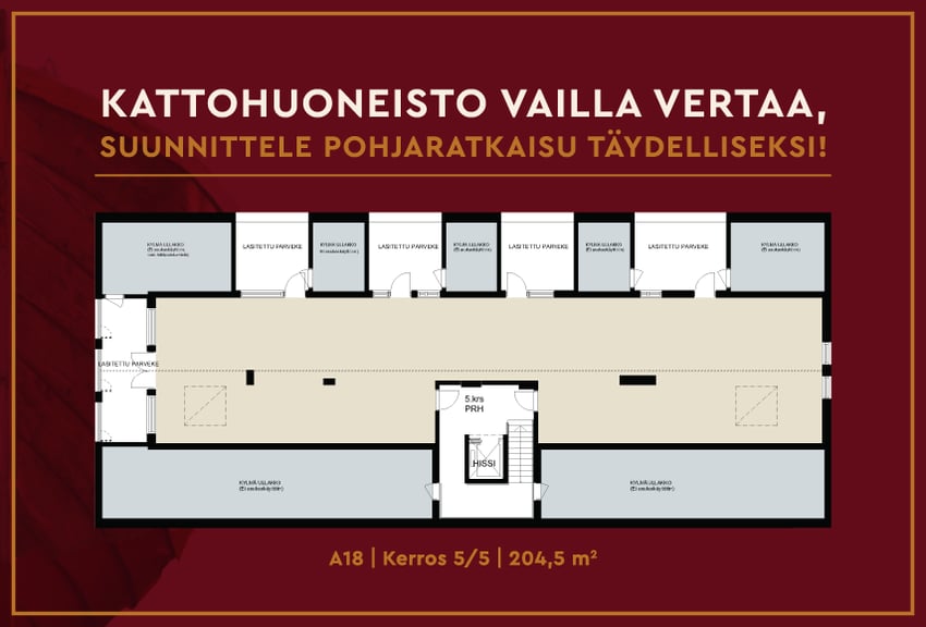 varte isokaari kattohuoneisto www